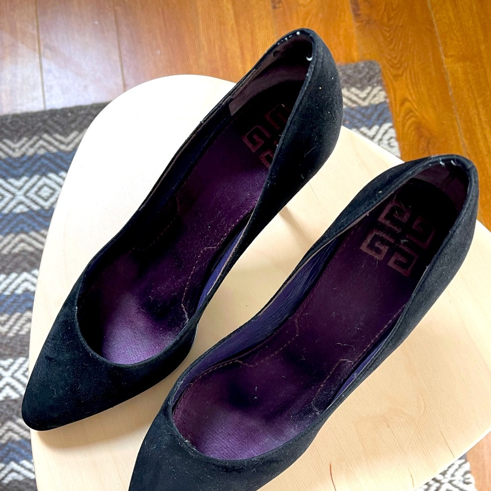 Givenchy Classic Black Suede Pumps